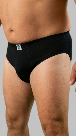 20 Nodi 974 Stretch Cotton Briefs with Internal Elastic Band and Low Rise Black - Spodná bielizeň - Spodné Prádlo 2XL-8XL