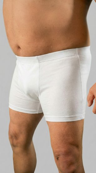 20 Nodi 978 Stretch Cotton Boxer with Internal Elastic Band White - Boxerky - Boxerky 2XL-12XL