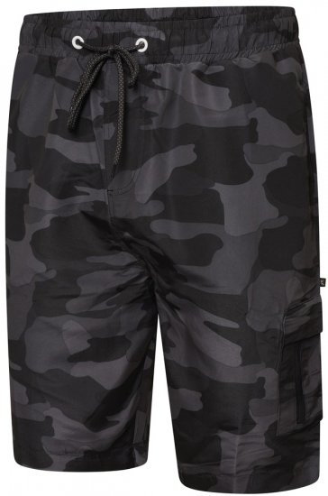 Kam Jeans 3010 camo print plavkové šortky tmavosivé - Spodná bielizeň - Spodné Prádlo 2XL-8XL
