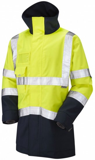 Leo Clovelly Breathable Executive Anorak Hi-Vis Yellow/Navy - Pracovné odevy - Pracovné Odevy 3XL-6XL