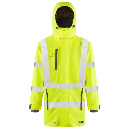 Leo Eastleigh Ecoviz 10K Performance Breathable Anorak Hi-Vis Yellow - Pracovné odevy - Pracovné Odevy 3XL-6XL