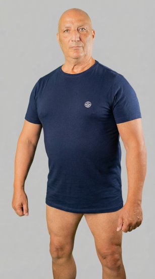 20 Nodi Mezzogiorno Sports T-Shirt Navy - Tričká - Nadrozmerné tričká - 2XL-14XL