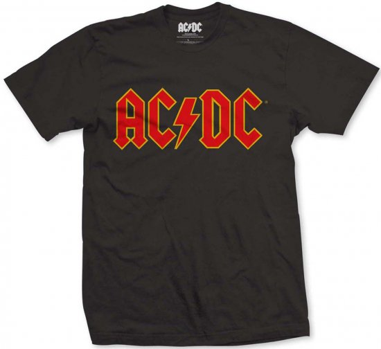 AC/DC Logo T-shirt Black - Tričká - Nadrozmerné tričká - 2XL-14XL