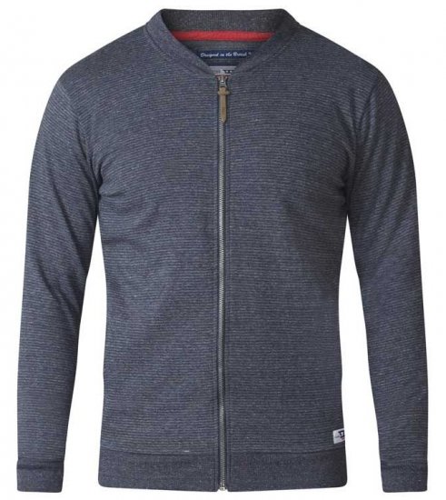 D555 Arnie Sweatshirt With Pocket Charcoal - Mikiny & mikiny bez kapucne - Mikiny & Mikiny s Kapucňou 2XL-12XL