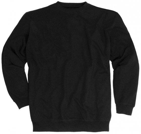 Adamo Athen Crew neck Sweatshirt Black - Mikiny & Mikiny bez kapucne - Mikiny & Mikiny s Kapucňou 2XL-12XL