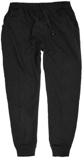 Adamo Athen Sweatpants with Cuffs Black - Tepláky & teplákové kraťasy - Tepláky & Teplákové kraťasy - 2XL-12XL