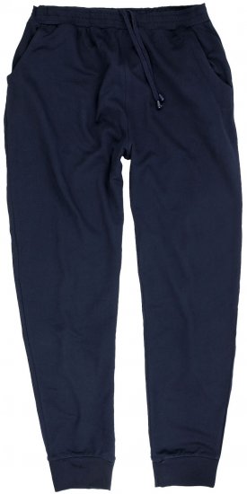 Adamo Athen Sweatpants with Cuffs Navy - Tepláky & teplákové kraťasy - Tepláky & Teplákové kraťasy - 2XL-12XL