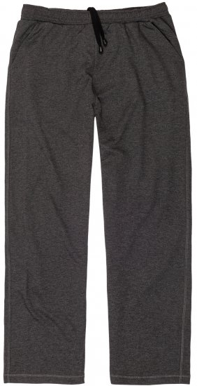 Adamo Athen Sweatpants with Open Hem Charcoal - Tepláky & teplákové kraťasy - Tepláky & Teplákové kraťasy - 2XL-12XL