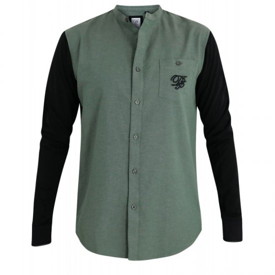 D555 Atkins Grandad Shirt with Jersey Sleeves - Košele - Košele 2XL-10XL