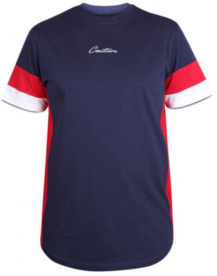 D555 Baker T-shirt Navy - Tričká - Nadrozmerné tričká - 2XL-14XL