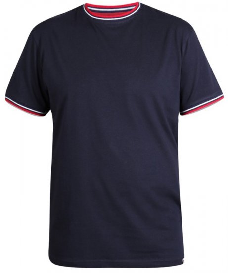 D555 Bates T-shirt Navy - Tričká - Nadrozmerné tričká - 2XL-14XL