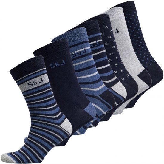 Smith & Jones Benji 7-pack Socks - Spodná bielizeň - Spodné Prádlo 2XL-8XL
