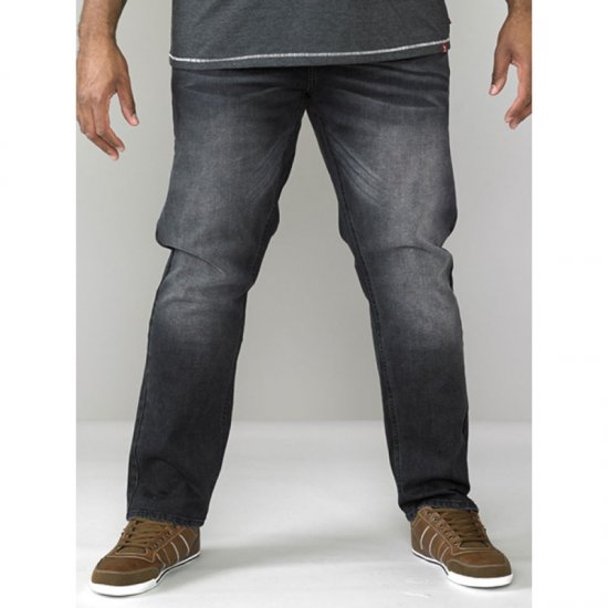 D555 Benson Tapered Fit Stretch Jeans Stonewash TALL SIZES - PÁNSKE OBLEČENIE MT-6XLT - Veľkosti pre VYSOKÝCH