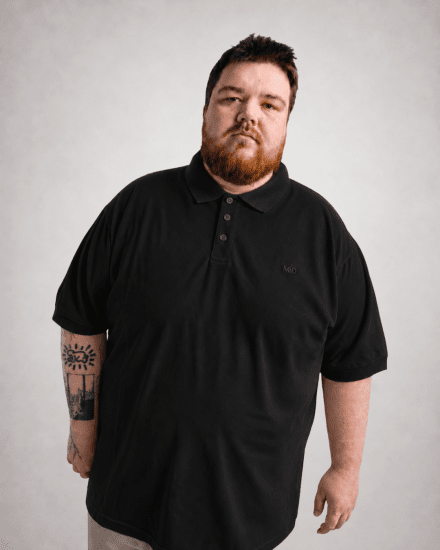 Motley Denim Bratislava Polo Black - Polokošele - Polokošele 2XL-8XL