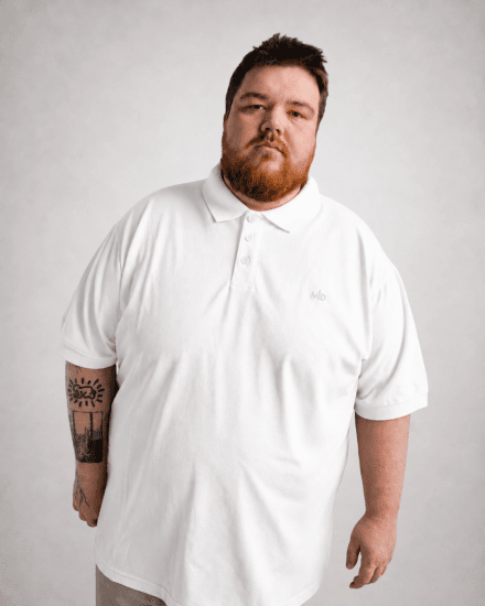 Motley Denim Bratislava Polo White - Polokošele - Polokošele 2XL-8XL