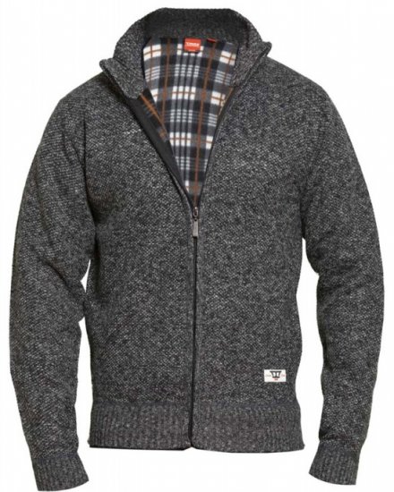 D555 Braxton Sweater Charcoal - Mikiny & mikiny bez kapucne - Mikiny & Mikiny s Kapucňou 2XL-12XL