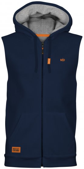 Motley Denim Brussels Sleeveless Hoodie Navy - Mikiny & mikiny bez kapucne - Mikiny & Mikiny s Kapucňou 2XL-12XL