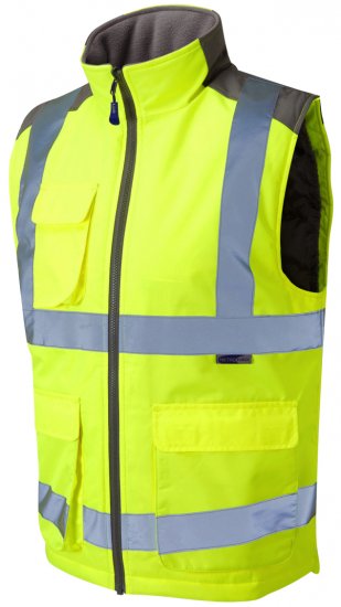 Leo Torrington Bodywarmer Yellow - Pracovné Odevy - Pracovné Odevy 3XL-6XL