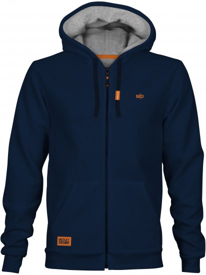Motley Denim Copenhagen Hoodie Navy - Mikiny & mikiny bez kapucne - Mikiny & Mikiny s Kapucňou 2XL-12XL