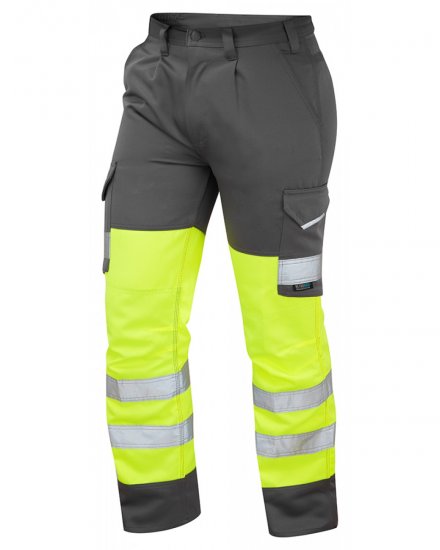 Leo Bideford Cargo Pants Hi-Vis Yellow/Grey - Pracovné odevy - Pracovné Odevy 3XL-6XL