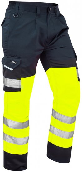 Leo Bideford Cargo Pants Hi-Vis Yellow/Navy - Pracovné odevy - Pracovné Odevy 3XL-6XL
