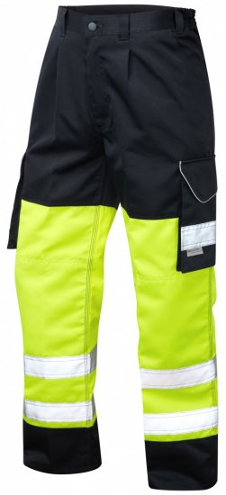 Leo Bideford Cargo Pants Hi-Vis Yellow/Navy - Pracovné odevy - Pracovné Odevy 3XL-6XL