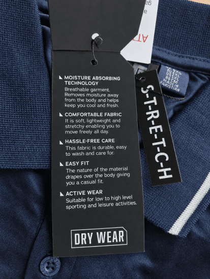 D555 Hinckley Stretch Polo With Contrast Tipping Collar Navy - Polokošele - Polokošele 2XL-8XL