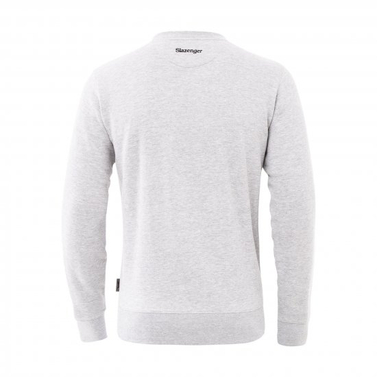 Slazenger Dean Sweatshirt Grey - Mikiny & mikiny bez kapucne - Mikiny & Mikiny s Kapucňou 2XL-12XL
