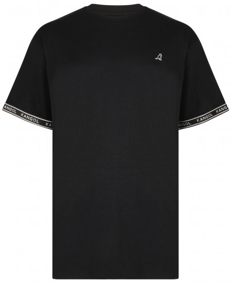 Kangol Descend T-shirt Black - Tričká - Nadrozmerné tričká - 2XL-14XL
