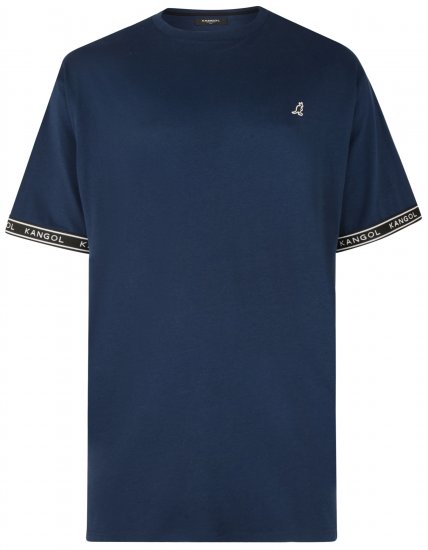Kangol Descend T-shirt Navy - Tričká - Nadrozmerné tričká - 2XL-14XL