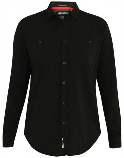 D555 Donnie Long Sleeve Jersey Shirt Black - Košele - Košele 2XL-10XL