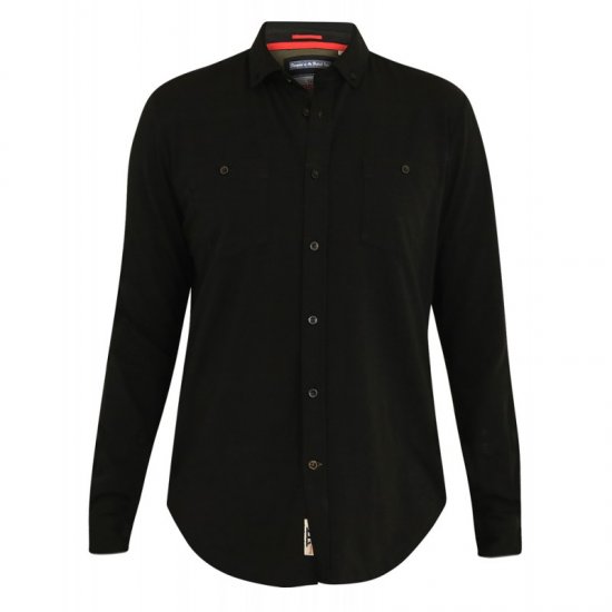 D555 Donnie Long Sleeve Jersey Shirt Black - Košele - Košele 2XL-10XL