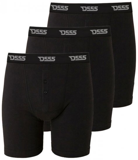 D555 Driver Boxershorts 3-pack Black - Spodná bielizeň - Spodné Prádlo 2XL-8XL
