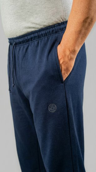 20 Nodi Grecale Stretch Fleece Cotton Sports Pants with Enzyme and Soft Touch Treatment Navy - Tepláky & teplákové kraťasy - Tepláky & Teplákové kraťasy - 2XL-12XL