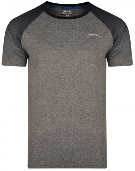 Slazenger Eli T-shirt Charcoal - Tričká - Nadrozmerné tričká - 2XL-14XL