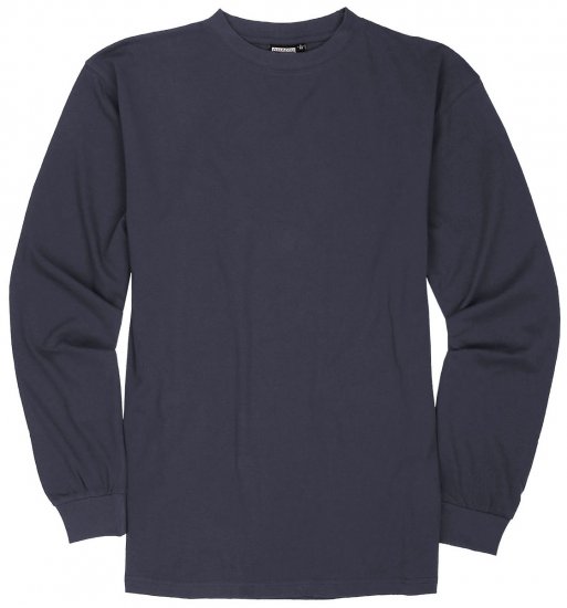 Adamo Floyd Comfort fit Long sleeve T-shirt Charcoal - Tričká - Nadrozmerné tričká - 2XL-14XL
