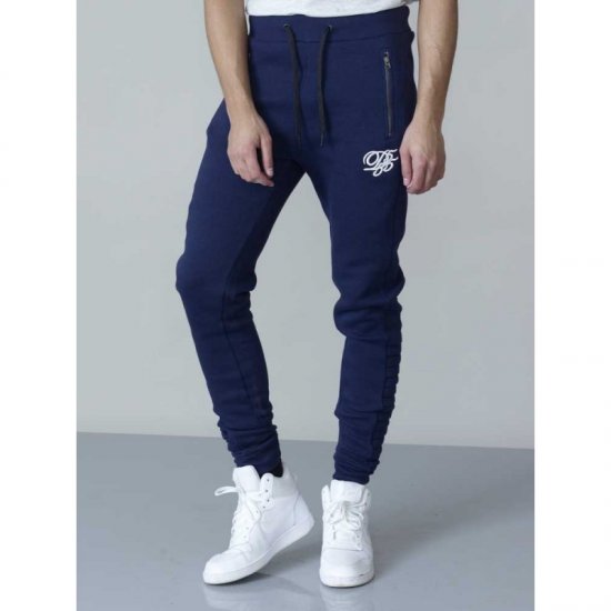 D555 Javier Fashion Sweatpants Navy - Tepláky & teplákové kraťasy - Tepláky & Teplákové kraťasy - 2XL-12XL
