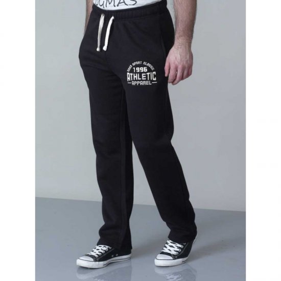 D555 Tony Sweatpants Black - Tepláky & teplákové kraťasy - Tepláky & Teplákové kraťasy - 2XL-12XL