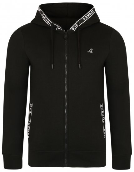 Kangol Foray Hoodie Black - Mikiny & mikiny bez kapucne - Mikiny & Mikiny s Kapucňou 2XL-12XL