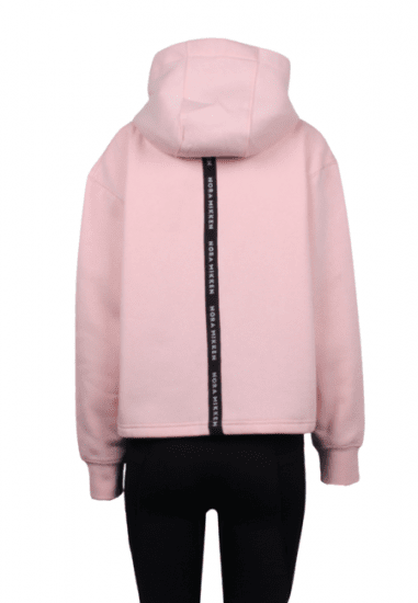 Nora Mikken GERTRUD Cropped Hoodie Pink - Mikiny & mikiny bez kapucne - 