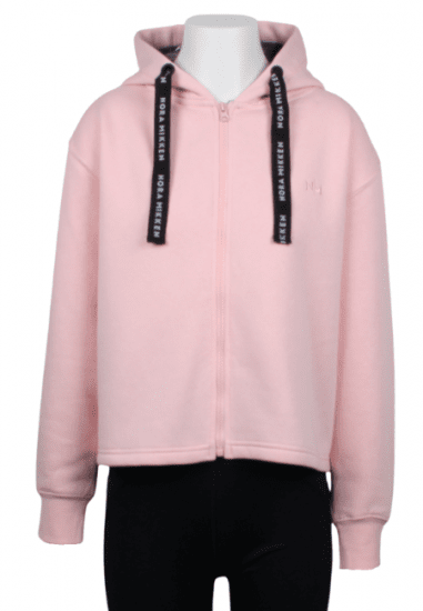 Nora Mikken GERTRUD Cropped Hoodie Pink - Mikiny & Mikiny bez kapucne - 