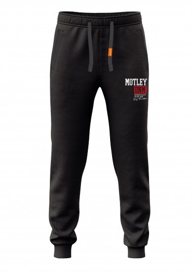 Motley Denim Glasgow Sweatpants Black - Tepláky & teplákové kraťasy - Tepláky & Teplákové kraťasy - 2XL-12XL
