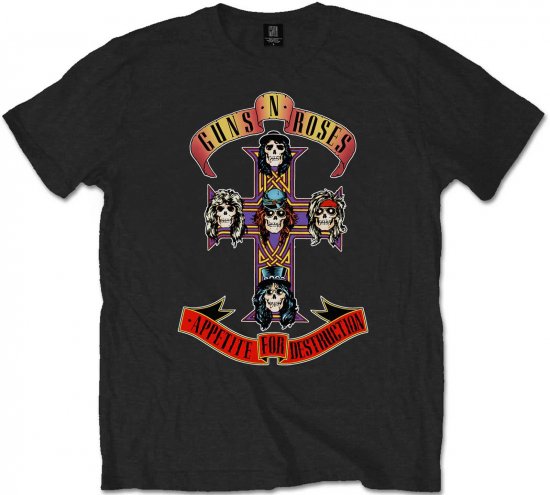 Guns N' Roses Appetite for Destruction T-shirt Black - Tričká - Nadrozmerné tričká - 2XL-14XL