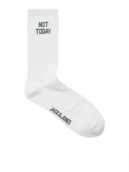Jack & Jones Power Statements Tenisové ponožky Biela 3-pack - Spodná bielizeň - Spodné Prádlo 2XL-8XL