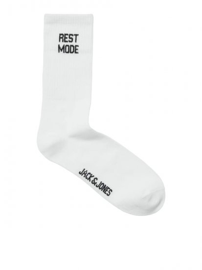 Jack & Jones Power Statements Tenisové ponožky Biela 3-pack - Spodná bielizeň - Spodné Prádlo 2XL-8XL