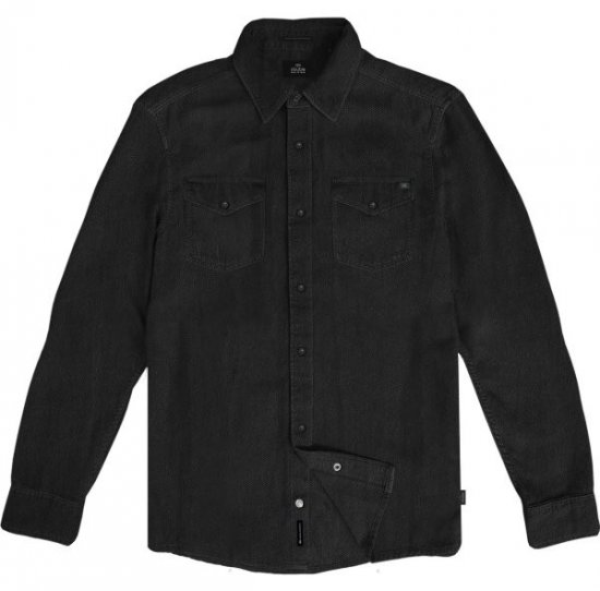 Double Outfitters GS-5126 Košeľa s patentmi Čierna - Košele - Košele 2XL-10XL