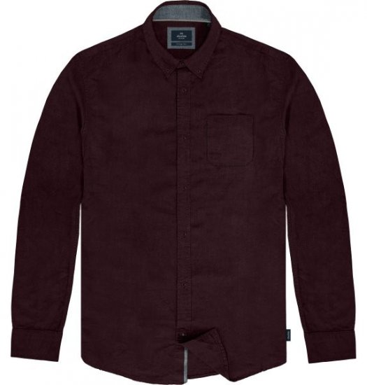 Double Outfitters GS-5225 Oxfordská košeľa Vínová - Košele - Košele 2XL-10XL
