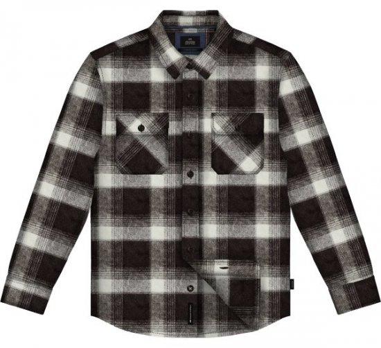 Double Outfitters GS-5233 Flanelová košeľa Hnedá/béžová - Košele - Košele 2XL-10XL