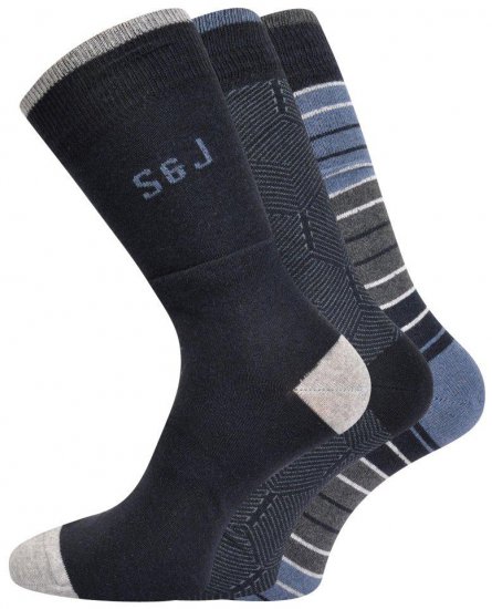 Smith & Jones Hessa 3-pack Socks (46-49) - Spodná bielizeň - Spodné Prádlo 2XL-8XL