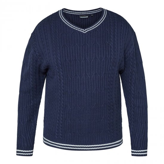 North Latitude V-Neck Knit Námornícka modrá - TALL mikiny - TALL mikiny pre vysokých mužov